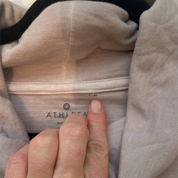 Athleta Eco Wash Cowl Neck Sweatshirt Dress M - Picture 6 of 11